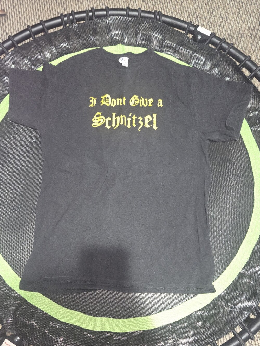 Delta Black Tee 'I Don't Give a Schnitzel' Graphic Tshirt